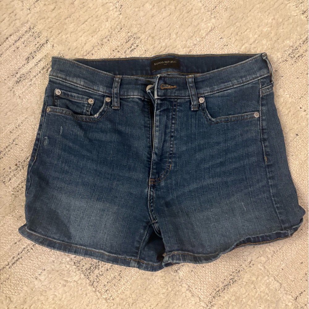 Banana Republic Dark Blue Wide-Leg Denim Jeans